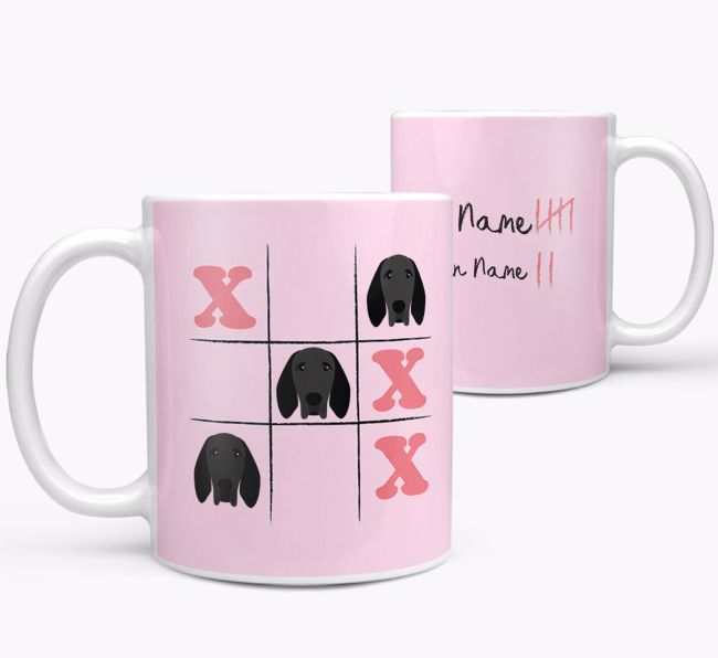 Noughts and Crosses: Personalized {breedFullName} Mug